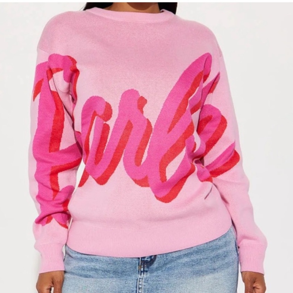 Barbie Crew Neck Sweater EUC